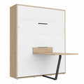 Lit escamotable 160x200cm avec armoire et table intégrée