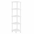 Étagère d'angle à 5 niveaux pour salon et bureau