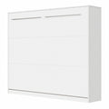 Lit escamotable 140x200cm moderne blanc