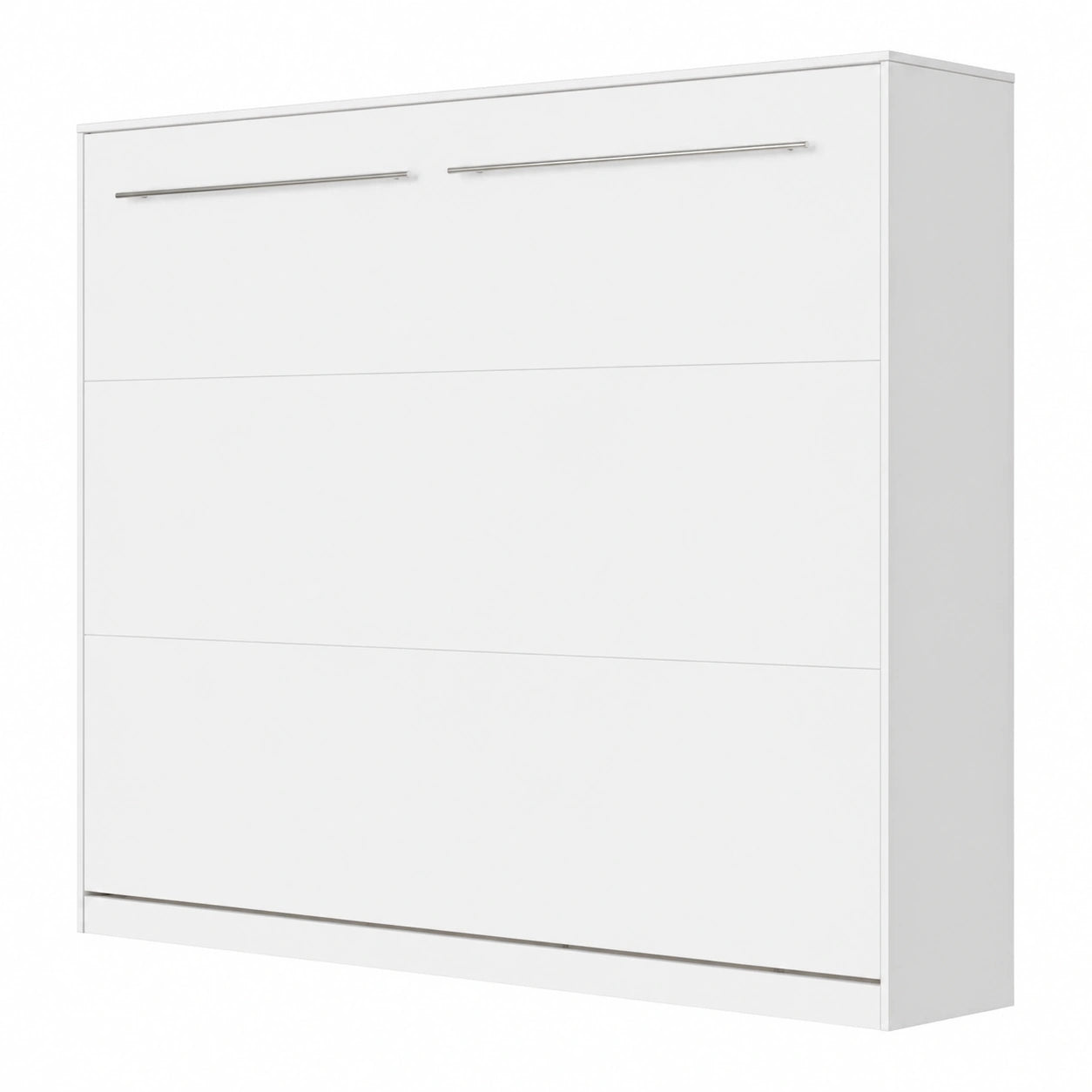 Lit escamotable 140x200cm moderne blanc