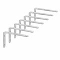 Supports Muraux Équerres en L pour Étagères, Acier Inoxydable Charge Lourde, Gain de Place pour Maison