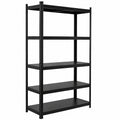 Étagère pour Charges Lourdes 180x90x40 cm, Capacité 100 kg, Noir
