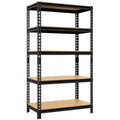 Étagères de rangement en métal 5 niveaux 150x70x30 cm pour atelier ou garage