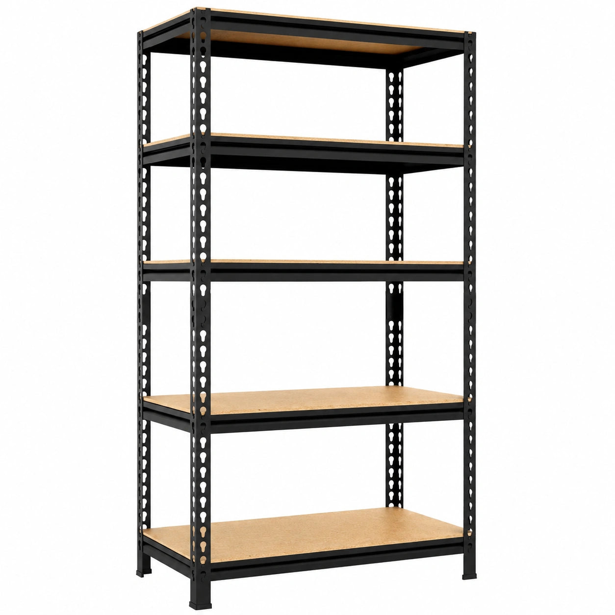 Étagères de rangement en métal 5 niveaux 150x70x30 cm pour atelier ou garage