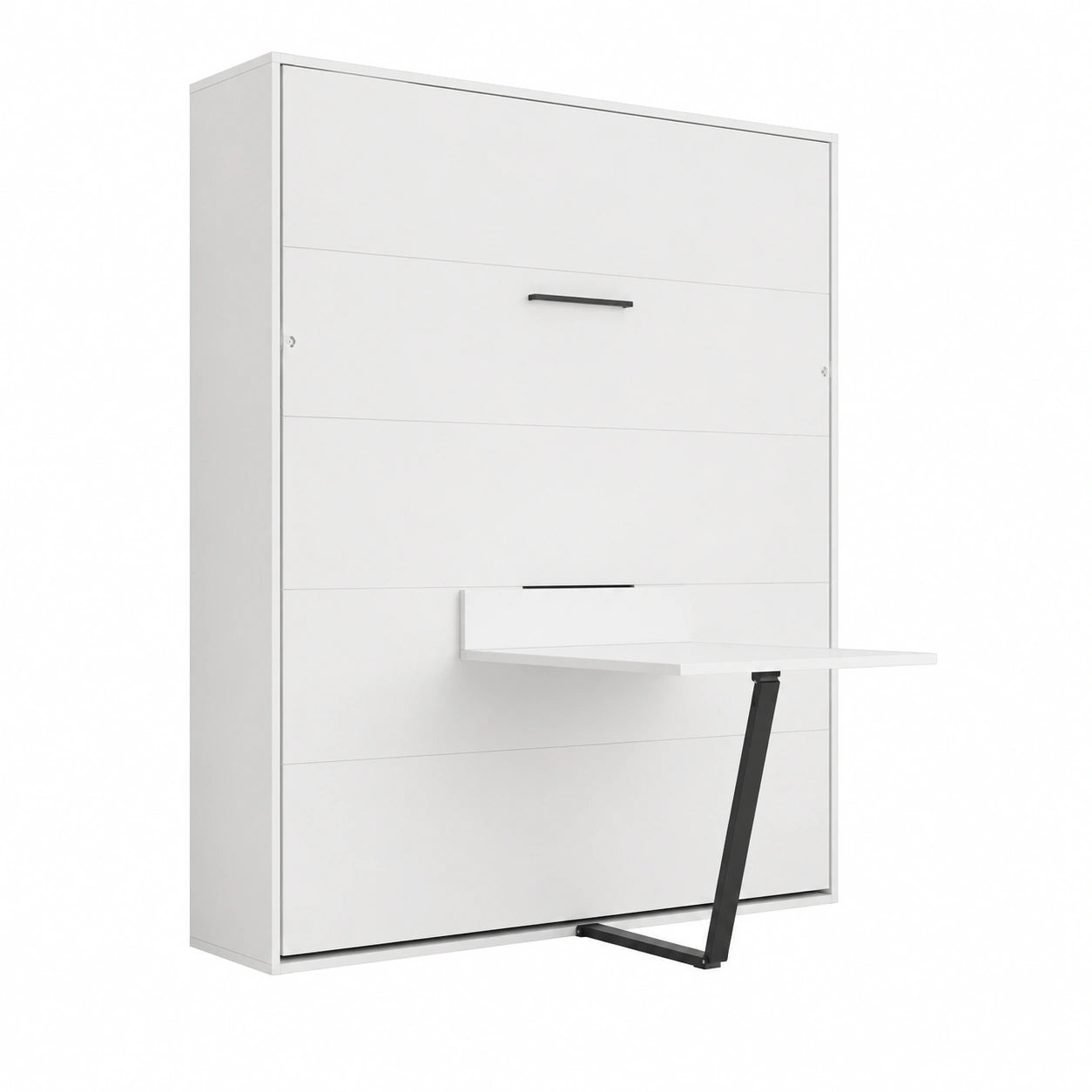 Lit armoire escamotable 160x200cm avec table intégrée
