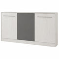 Armoire lit escamotable horizontale 90x200 cm murale