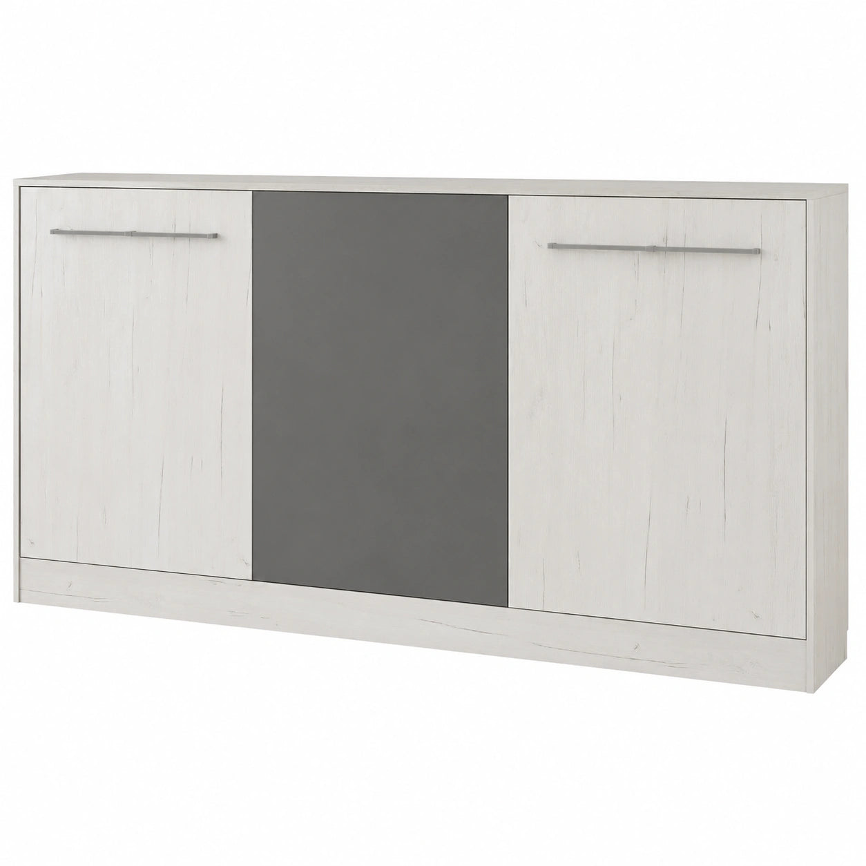 Armoire lit escamotable horizontale 90x200 cm murale