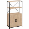Buffet Haut Design Industriel avec Étagères H. 125 cm