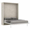 Lit double escamotable en cachemire 140 cm