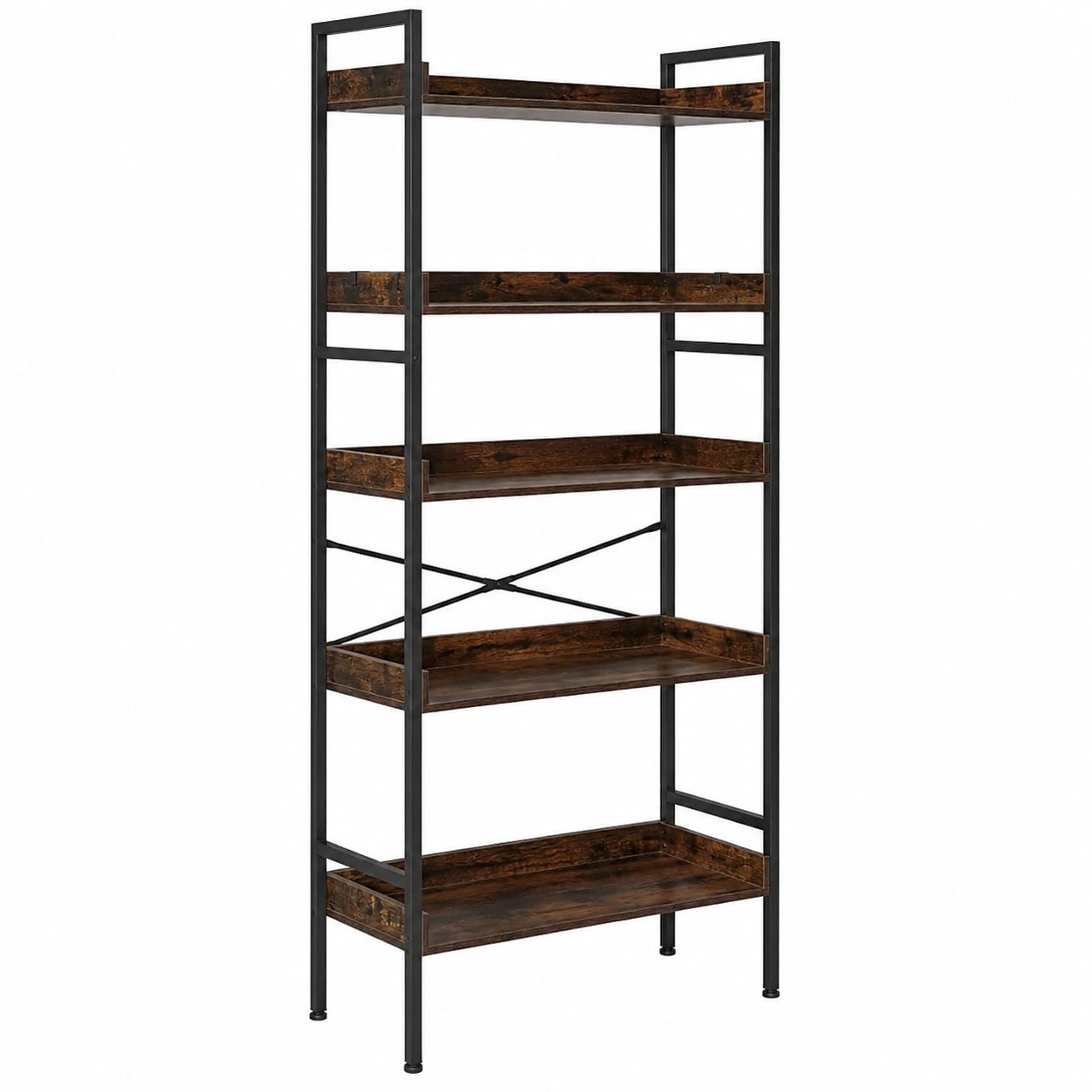 Étagère Échelle Vintage à 6 Niveaux pour Rangement