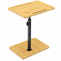 Table d'appoint réglable en bambou pour salon et chambre