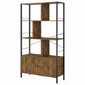 Bibliothèque Industrielle 4 Niveaux avec Armoire