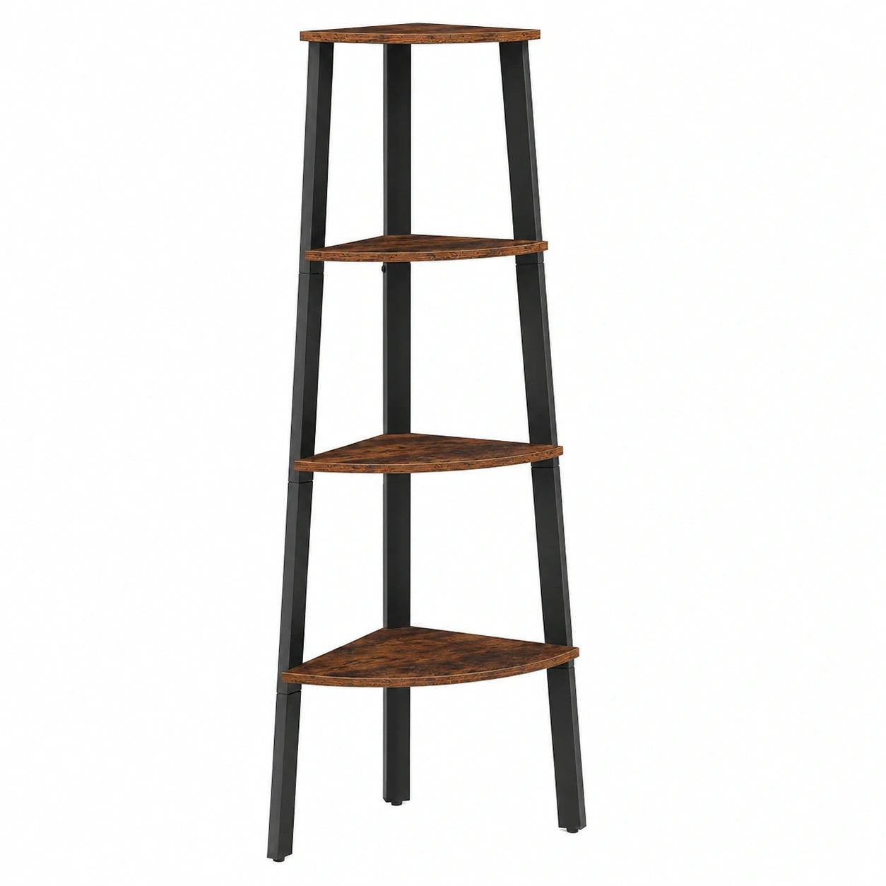 Étagère d'angle 5 niveaux en style industriel, rangement et porte-plante