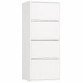 Armoire de Rangement 4 Portes avec Étagères Modernes